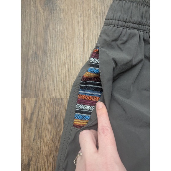 Wowie Shorts Medium Gray Nomad 3.0 Drawstring Aztec Lined Beach Performance - Picture 2 of 13
